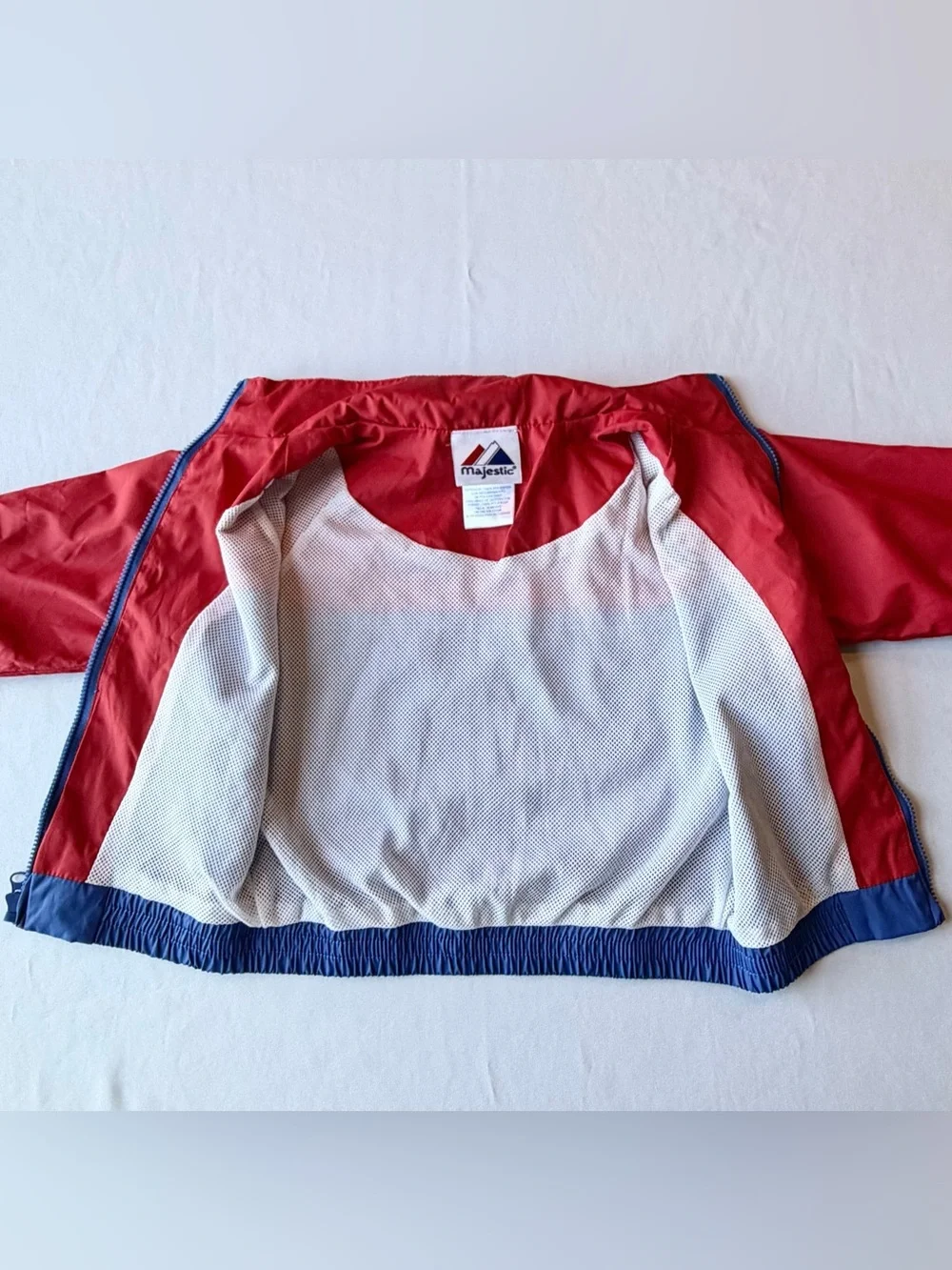 Majestic Chicago Cubs Baseball Windbreaker Jacket Red Blue Toddler 18 Months